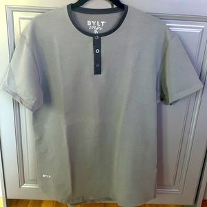 BYLT Drop Cut Henley. Size M